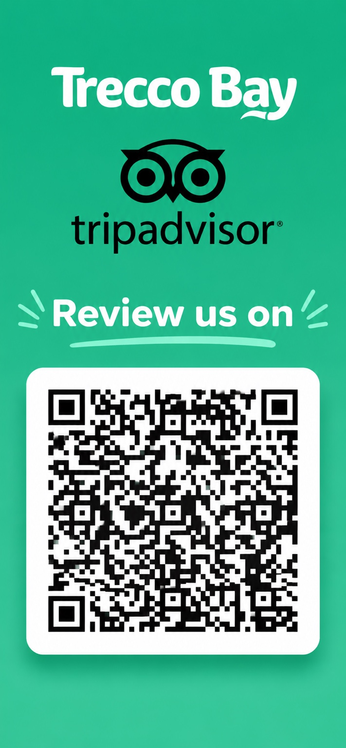 Trecco Bay Tripadvisor review QR code
